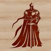 A knight in medieval armor, suitable for fantasy design projects.