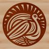 Farm Raised Fowl Design A digital illustration of a domesticated turkey, commonly raised on farms for meat.
