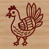Cartoon Turkey Vector Art Vector art design featuring a cartoon turkey, suitable for various digital and craft applications.