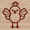 Cute Line Drawing Turkey Illustration A simple line drawing of a turkey, suitable for various digital projects and designs.