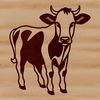 High-Quality Cow Vector Art Design A high-quality illustration of a cow in vector format, suitable for digital editing and printing.