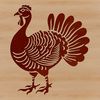 Beautiful Domesticated Bird Design A digital illustration of a domesticated bird, commonly associated with Christmas and farm environments.
