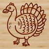 Christmas Celebration Bird A realistic illustration of a farm animal commonly associated with Christmas celebrations.