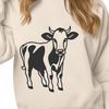 Beautiful Cows Clipart Image A detailed illustration of a cow in various poses.