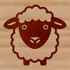Animal Outline Illustration Simple line drawing of a farm animal, a sheep, suitable for cutting machine designs.