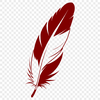 A high-quality SVG vector illustration of a single bird's feather.