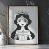 Digital Princess Illustration Female royalty character in a digital format.