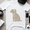 Ferret in Hoodie SVG Cut File A cute ferret in a hoody, suitable for commercial or personal use as a cut file for various machines.