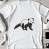 Cute Ferret Silhouette Design A detailed illustration of a ferret, suitable for vector-based designs and crafts.
