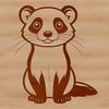 Beautiful Ferret Illustration Illustration of a ferret in vector format suitable for commercial or personal use.