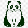 Long and Lovely Ferret Vector A small, long-bodied mammal with a pointed snout and furry tail.