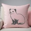 Whimsical Pet Portrait Download A vector illustration of a playful ferret in a neutral pose.
