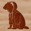 Ferret in Hoody Illustration A vector illustration of a ferret wearing a hooded sweater.
