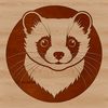 A high-quality vector image of a ferret, suitable for commercial and personal use.