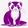 Vector Ferret Silhouette Design Ferret animal illustration in vector format