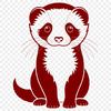 Profile View Ferret Illustration A vector illustration of a ferret in profile.
