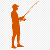 SVG fishing rod vector art for commercial use
