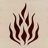 A stylized graphic illustration of flames in various shapes and sizes, suitable for digital design and crafting.