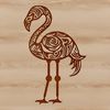 Wildlife Bird Icon Design A white bird with long neck and legs standing in shallow water.