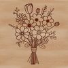 Whimsical Flower Garland A colorful arrangement of flowers in various shapes and sizes, perfect for floral designs.