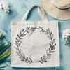 Beautiful Circular Flower Garland A floral design in the shape of a circular wreath made up of various flowers and foliage elements.