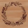 Free SVG Illustration of a Stunning Wreath Design An intricate hand-drawn wreath illustration available in various file formats for personal and commercial use.