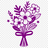 Beautiful Mix of Blooming Flowers A vibrant floral arrangement in various colors, featuring a mix of blooming flowers.