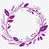 Scalable Floral Wreath Graphic A hand-drawn floral wreath designed as a scalable vector graphic.