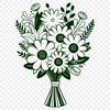 Wedding Flower Design A colorful bouquet of flowers arranged in a vase, suitable for various occasions such as weddings and Mother's Day.