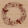 A stylized floral design in vector format, suitable for digital use.