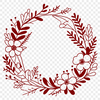 Free Vector Wreath Clipart Download A floral wreath design created in vector format for digital use.