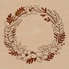 Free Downloadable Wreath Clip Art A floral wreath design created as a vector graphic image suitable for digital use.