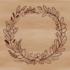 Free Vector Art Illustration of a Wreath A floral wreath design made from intricately connected flowers, ideal for vector art projects.