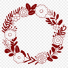 Circular Floral Arrangement SVG Vector Art A circular floral arrangement designed as a vector art template.
