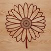 Detailed Floral Design Close-up depiction of a daisy bloom with detailed petals in a digital SVG design.