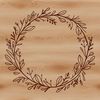 A digital floral wreath design created as a scalable vector graphic.