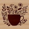Minimalist Mug Inspiration A minimalist design of a cup made from floral-inspired elements.