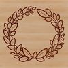 Free Vector Art Wreath Design Template Floral design wreath made from interconnected flowers and leaves, created as a vector art image.