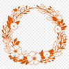 Intricate Wreath Clip Art Vector Image A floral wreath design made from intricately drawn vector shapes suitable for digital cutting machines.