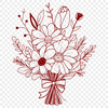 Free SVG Flower Collection A collection of flowers arranged together in a decorative way.