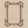 A free vector frame template for graphic design projects with floral patterns.