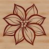 Colorful Blooming Flower Art A colorful illustration of a wild flower in bloom, suitable for graphic design projects.