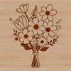 Colorful Bouquet Floral Design A bouquet of colorful flowers arranged in a decorative style, suitable for floral designs and wedding decorations.
