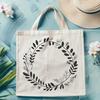 Beautiful Floral Wreath Design SVG File A vector floral wreath design suitable for cutting machines like Cricut or laser cutters.