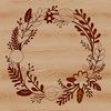 A floral SVG wreath design for crafting projects.
