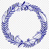 Floral Wreath Vector Design for Cutting Machines A detailed floral wreath design created with vector art, suitable for cutting machines and laser cutters.