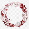 Free SVG Clip Art Border A floral design in the shape of a wreath, ideal for vector art projects.