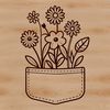 Wildflower Design Illustration Illustrative wild flower design in vector format.
