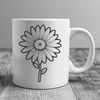 Beautiful White Daisy in High Resolution SVG A single white daisy with yellow center in high-resolution vector format.