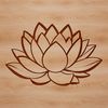 Beautiful Blooming Lotus Illustration A detailed illustration of the lotus flower in bloom.